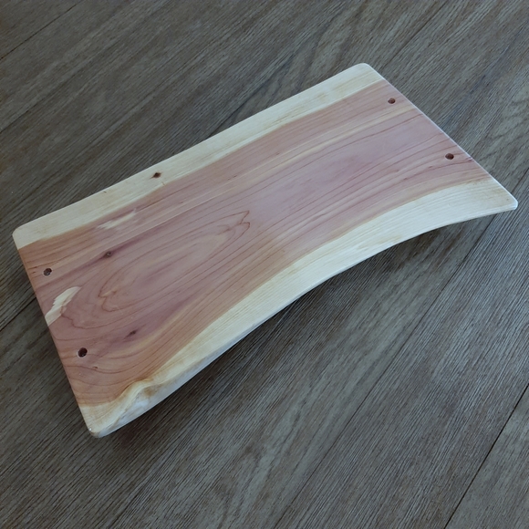 Handmade Live Edge Cedar Charcuterie Board - Picture 3 of 6